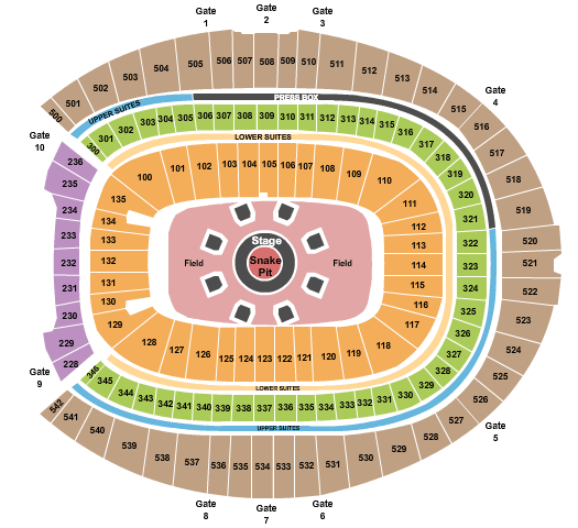 Empower Field At Mile High Metallica Seating Chart